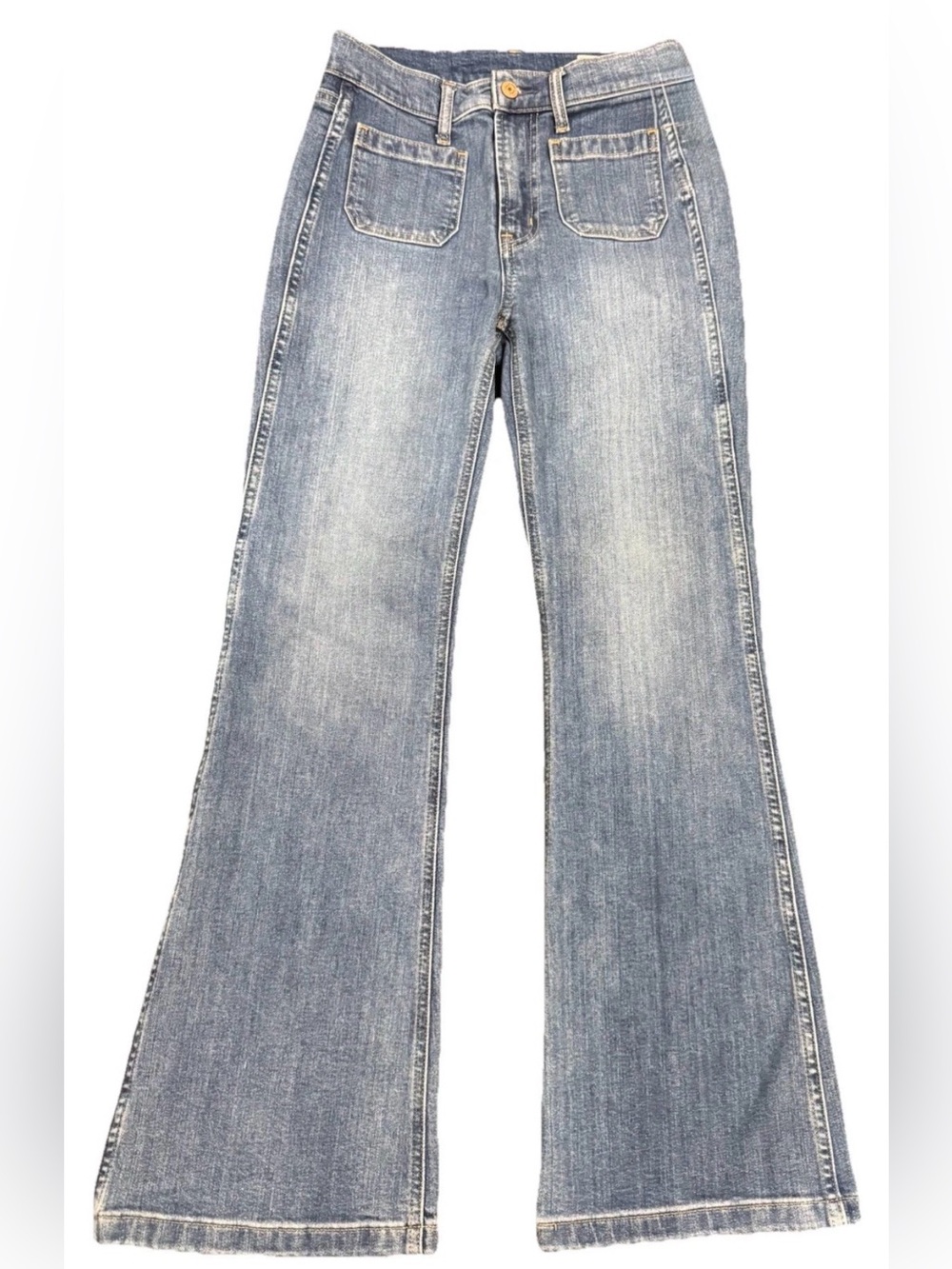 Gap Women's 70’s Flare High Rise Denim Jeans Size 25/0 Petite